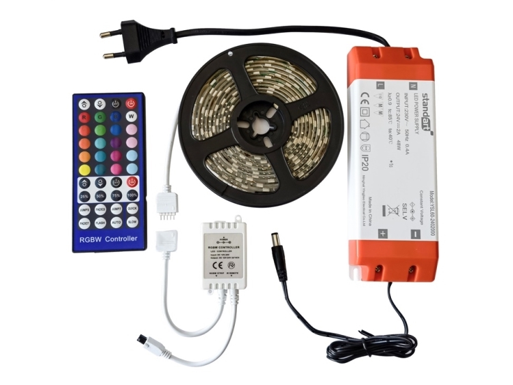 Standard Led-Strip Kit 15W/M 3M Rgbw Ip65 24V