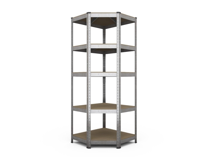 Förvaringshylla Haushalt Corner hörn 90 cm x 45 cm x 180 cm | Bostäder - Möbler - Hyllor & krokar | GameStuff
