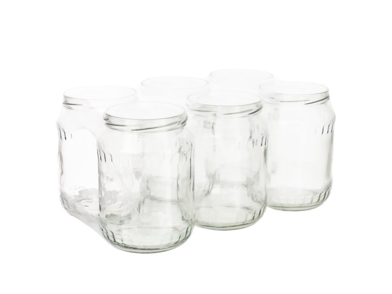 JAR 720 ml 6 stk uden låg, 82 mm