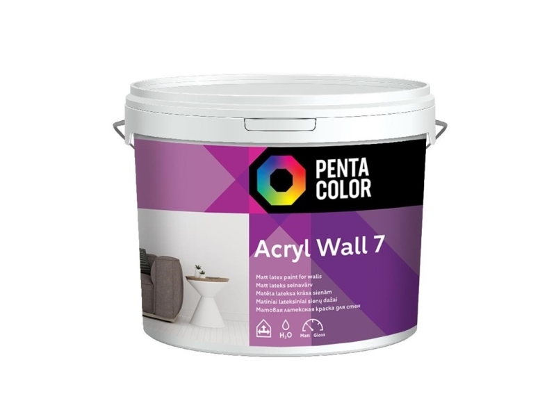 Pentacolor Acryl-emalje (emulsion paint) PENTACOLOR ACRYL 7 WHI