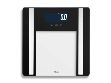 Ade Ba2300-1, Elektronische Personenwaage, 200 Kg, 100 G, Schwarz, Weiß, Kg, Lb, Quadratisch