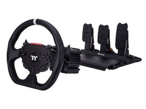 Thermaltake G6 Direct Drive Racing, Rat + Pedaler, PC, Rød/grøn/blå, Direkte drev, Fastgjort, Fastgjort