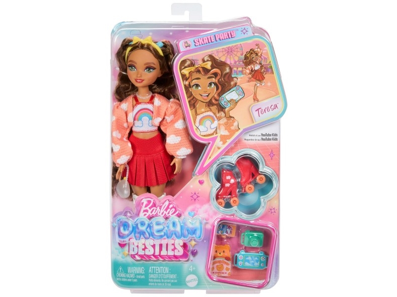 Barbie Besties muotinukke rullaluistimilla JFX98