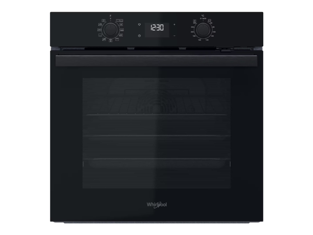 Whirlpool OMR58HU1B - Ugn - inbyggd - fördjupning - bredd: 56 cm - djup: 56 cm - höjd: 58.3 cm - med självrengöring - Klass A+ - svart | Vitvaror - Ugnar - Ångugnar | GameStuff