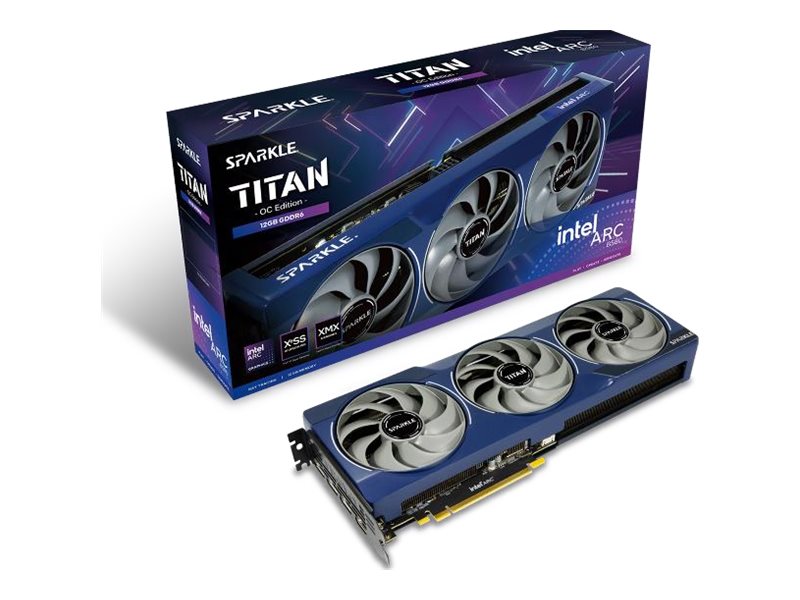 SPARKLE Intel Arc B580 TITAN OC - Grafikkort - Arc B580 - 12 GB GDDR6 - PCIe 4.0 x8 - 3 x DisplayPort, HDMI | Datorkomponenter - Grafikkort & Tilbehör - Alla Grafikkort | GameStuff