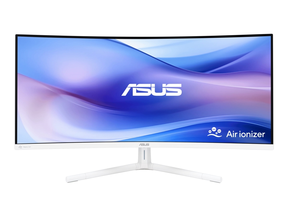 ASUS VU34WCIP-W - LED-skärm - böjd - 34 - 3440 x 1440 WQHD @ 100 Hz - VA - 300 cd/m² - 3000:1 - HDR10 - 1 ms - HDMI, DisplayPort, USB-C - högtalare | Spel - Bildskärmar & tillbehör - Bildskärmar | GameStuff