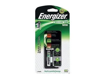 Energizer Mini Charger, Nickel-Metallhydrid (Nimh), Überlast, Aa, Aaa, 2 Stück(E), Akkus/Batterien Enthalten