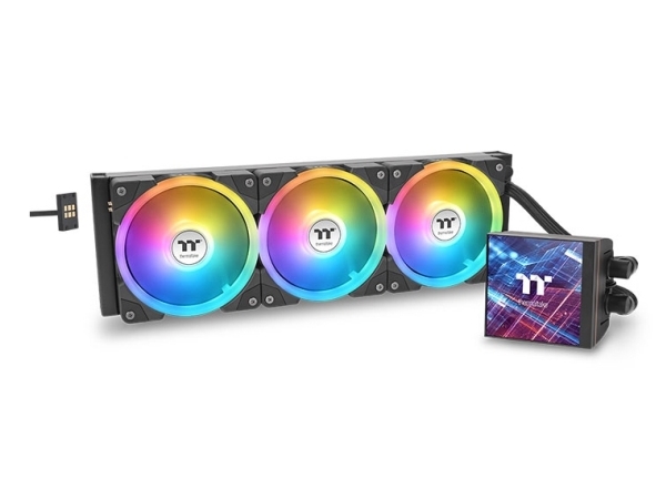 Thermaltake Magfloe 420 Ultra Argb, Alt-I-En Væskekøler, 14 Cm, 500 Rpm, 2000 Rpm, Sort