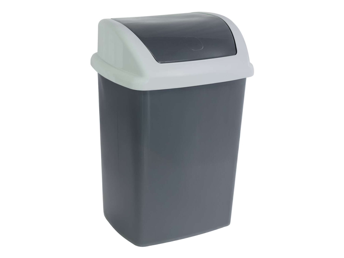 Maul 9522487, 24 L, Rectangular, Plastic, Polypropylene (Pp), Dark Grey, White, Manual, Plastic