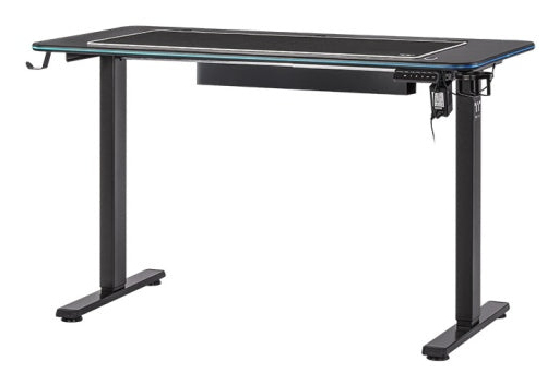 Thermaltake GT120 RGB Gaming Desk, Rak, Rektangulär form, Kolfiber, Stål, Spela, Svart | Möbler - Bord - Kontorsbord | GameStuff