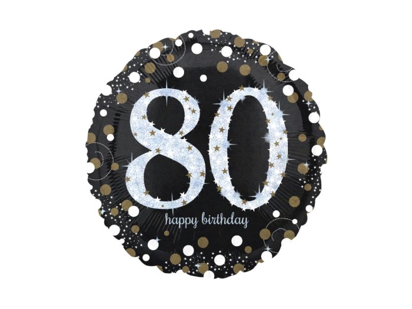 Folio ilmapallo 80 vuotta Sparkling