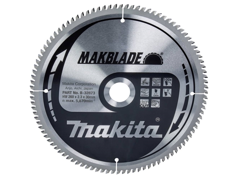 Makita Sägeblatt 260X30x100z Makblade Wood