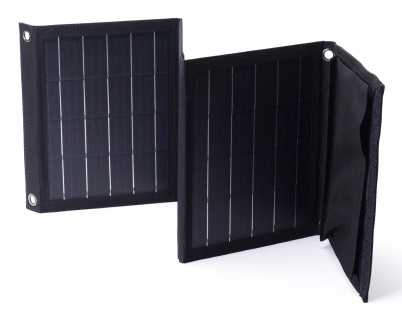 Sulankstomas saulės įkroviklis Choetech SC005 22W 2xUSB (juodas)