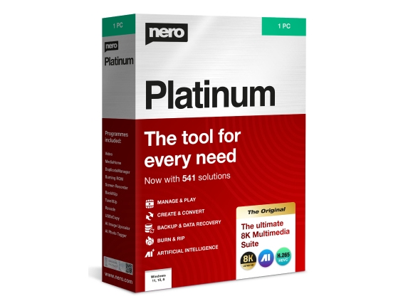 Nero AI Video Upscaler Pro Unlimited - Lisens - promo - ESD - Win - EMEA