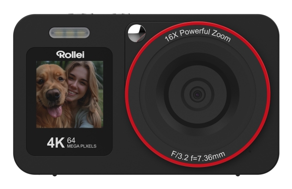 Rollei Compactline 12030, 64 MP, 9248 x 6936 pixlar, 1/3.2, 4K Ultra HD, 115 g, Svart | Digitala kameror - Kompakt | GameStuff