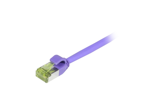 Patchkabel RJ45 CAT6A 500Mhz 015m lila SFTP slimline rund d45mm TPELSZHSuperflex AWG28 med CAT7 råkabel Synergy 21 | Datortillbehör - Kablar & adaptrar - Nätverkskablar | GameStuff