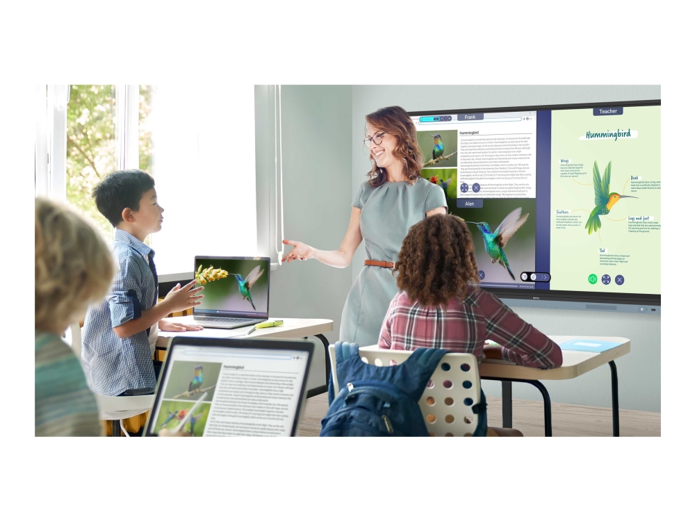 BenQ Board Master RM6504 - 65 Diagonal klass RM04 Series LED-bakgrundsbelyst LCD-skärm - utbildning/företag - med inbyggd interaktiv whiteboard, pekskärm (multitouch) - 4K UHD (2160p) 3840 x 2160 | TV, Ljud & Bild - Projektor og Projektorduk - Interaktiva Whiteboards | GameStuff