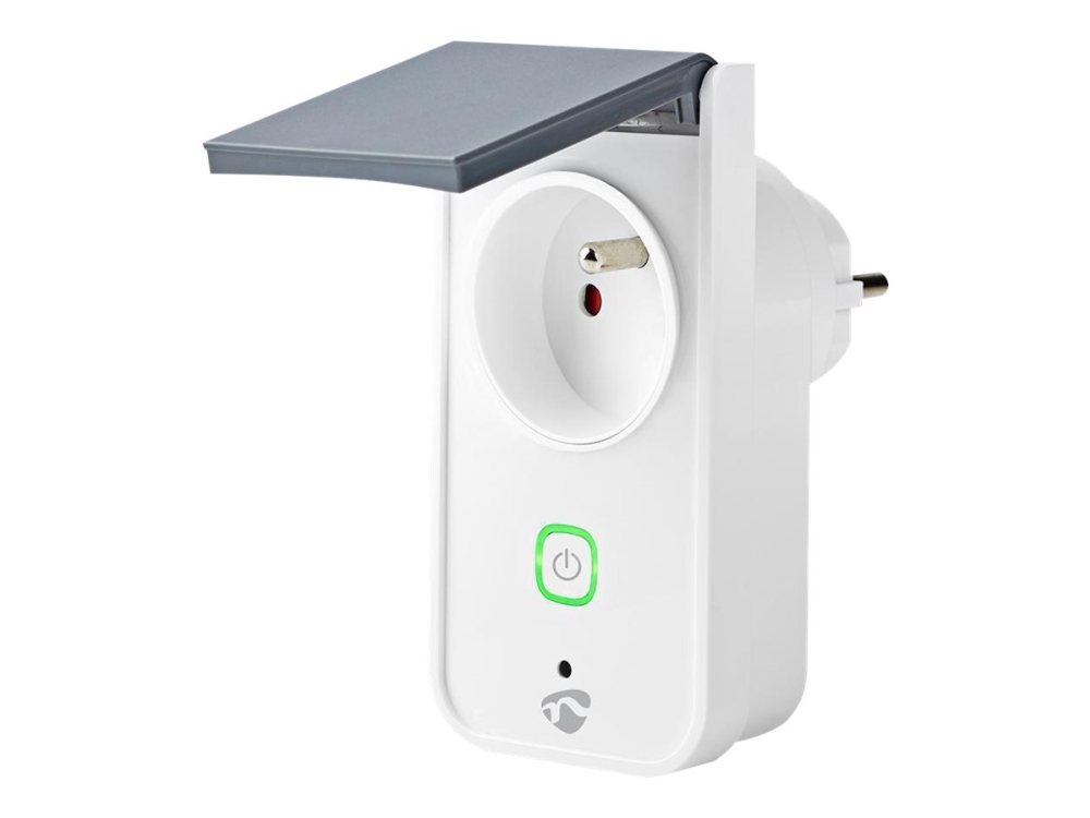 Nedis Wi-Fi Smart Outdoor Plug - Smart stik - trådløs - Wi-Fi - 2400 - 2483.5 Mhz - hvid