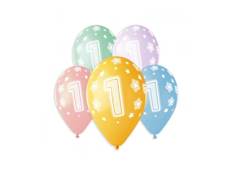 Balloner 1 År, 5 Stk