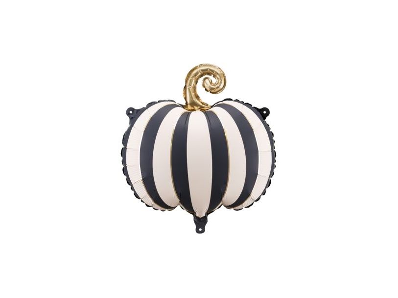 Gestreifte Kürbis-Folienballon, 39 Cm