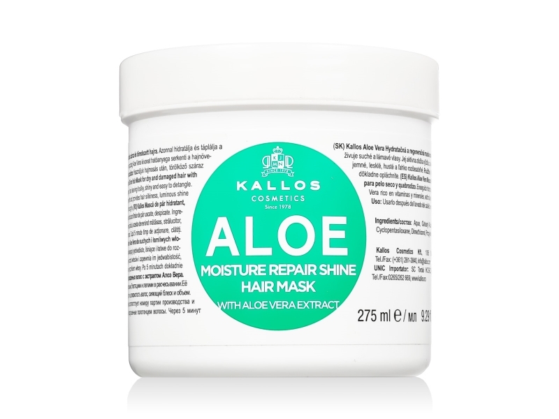 Kallos Aloe Vera Moisture Repair Shine Haarmaske 275 Ml