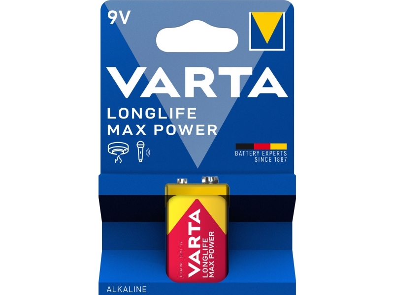 Longlife Max Power 9V 1Er-Pack Vlk