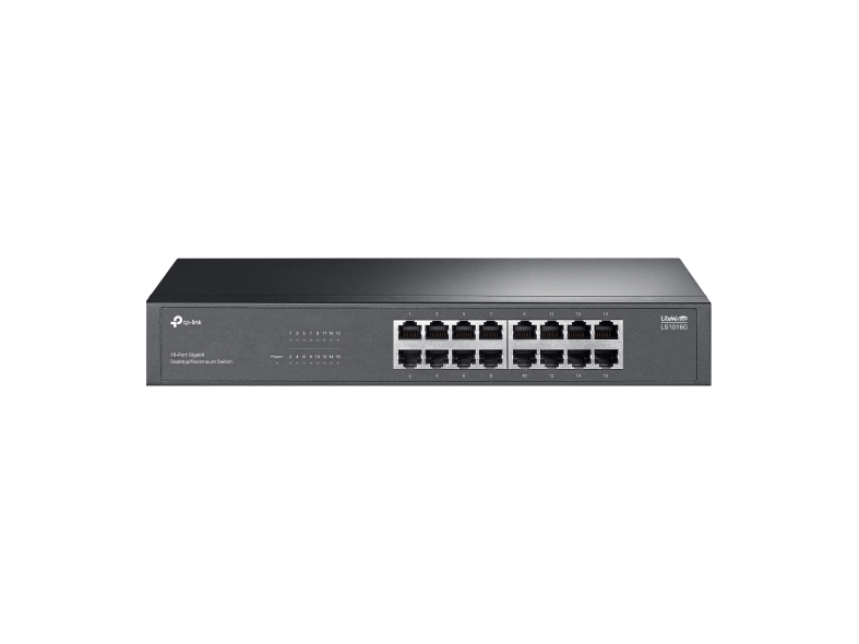 Tp-Link Ls1016g, Unmanaged, Gigabit Ethernet (10/100/1000), Rack-Einbau