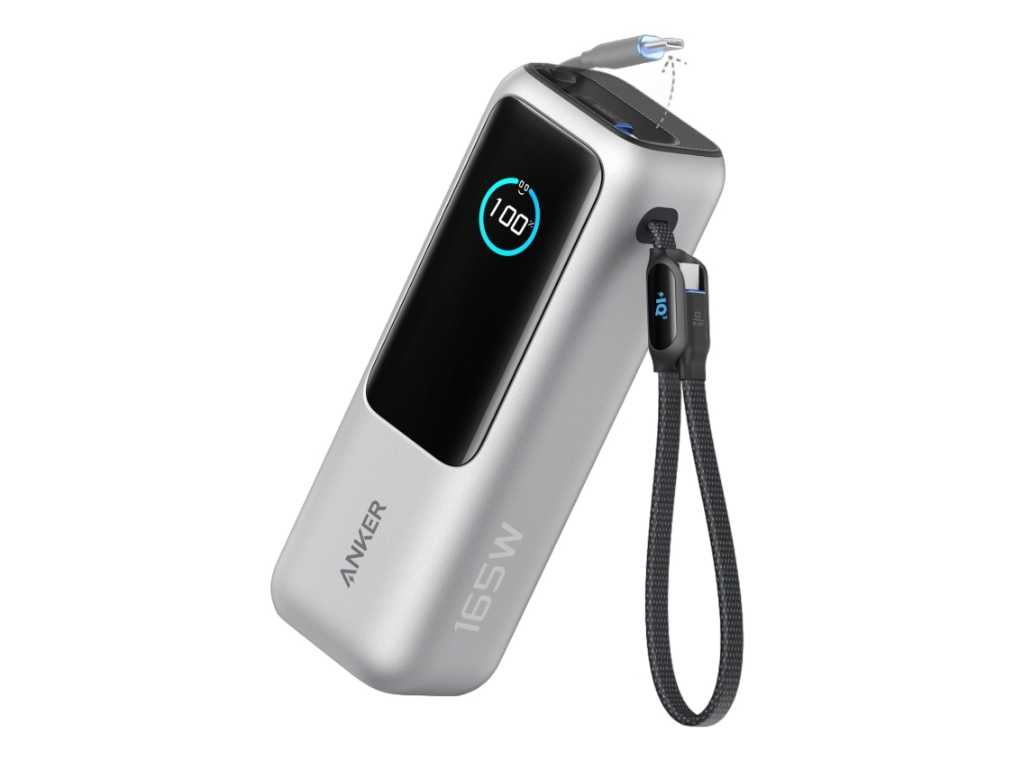 Anker A1695H41, 25000 mAh, 165 W, Silver | Tele & GPS - Batteri & Laddare - Strömförsörjningsbanker | GameStuff