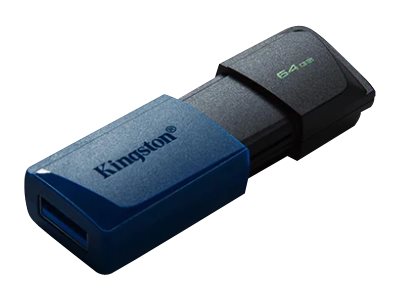 USB stik Kingston DataTraveler Exodia M 64 GB USB 3.2 Gen 1 - pakke med 2 - sort/blå