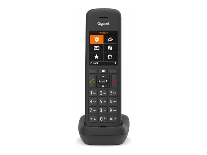 GIGASET C575HX schwarz 5.8 cm 2.2 Zoll TFT Farbdisplay Freisprechen Telefonbuch HD Voice fr DECT Basisstationen und Router | Tele & GPS - Fast & IP telefoner - Trådlösa telefoner | GameStuff
