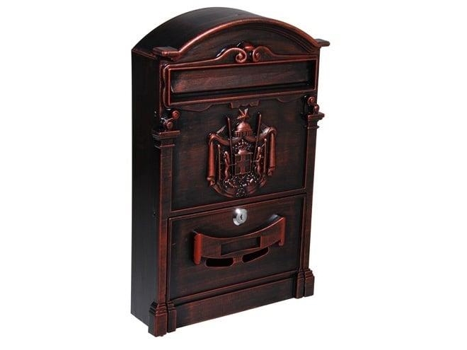 Kotitalouksien postilaatikko Pw-550Al 256X87x410 Ant Brass