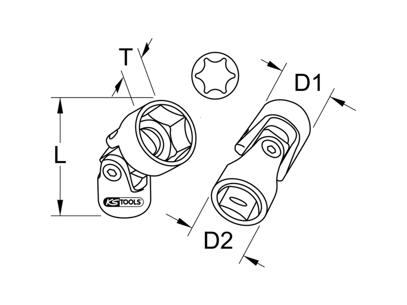 Ks Tools 918.2415 918.2415 Steckschlüsseleinsatz E 6 1/4