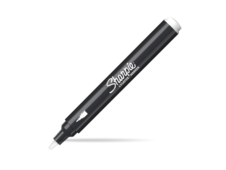 Sharpie 2218126, 1 Stk, Hvid, Sort, Rund