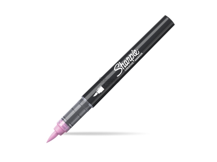 Sharpie 2218067, 1 pc(s), Pink, Brush tip, Black, Rose pink, Acrylic-based ink