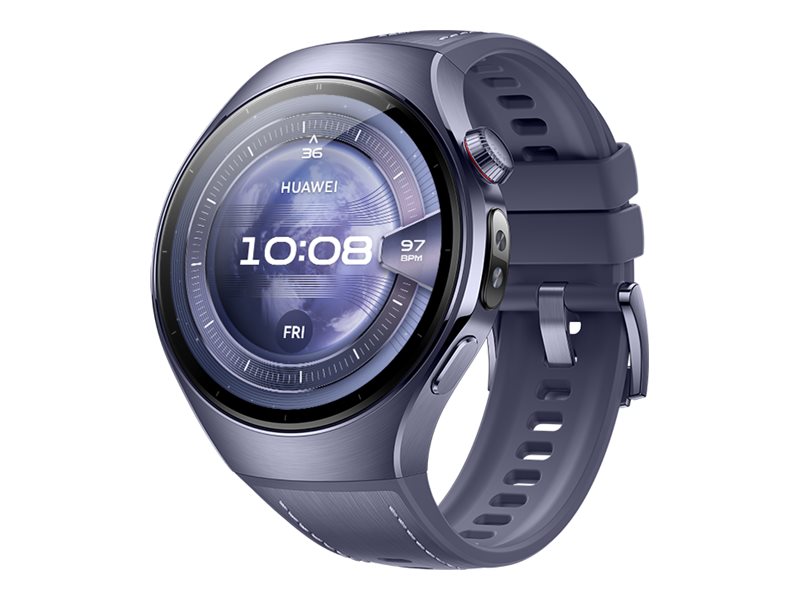 Huawei Watch 5 - 46 Mm - Luftfartsgrad Titanium - Smart Ur Med Rem - Komposit - Håndledsstørrelse: 140-210 Mm - Display 1.5" - Bluetooth, Wi-Fi 6, Lt