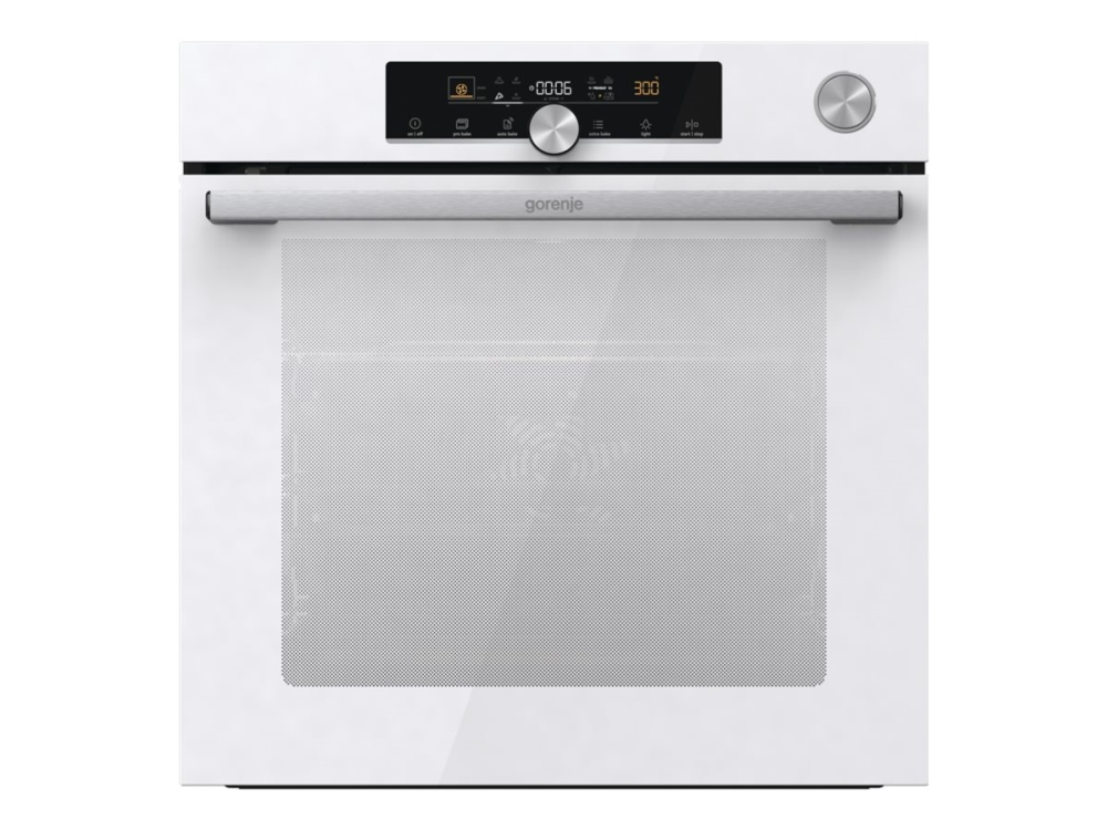 Gorenje G600 BPSA6747A08WG - Ovn - med dampfunktion - til indbygning - niche - bredde: 56 cm - dybde: 55 cm - højde: 59 cm - med selv-rengøring - Klasse A+ - hvid
