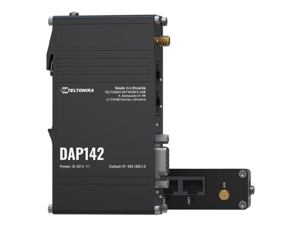 Teltonika DAP142 - Trådlös åtkomstpunkt - industriell - 100Mb LAN, PPP - Wi-Fi - monterbar på vägg/DiN-skena | Datortillbehör - Nätverk - Routrar & Firewalls | GameStuff