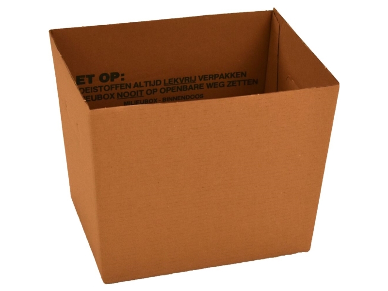 Abfallbehälter, V-Teil, Braun, Karton, 30 Liter