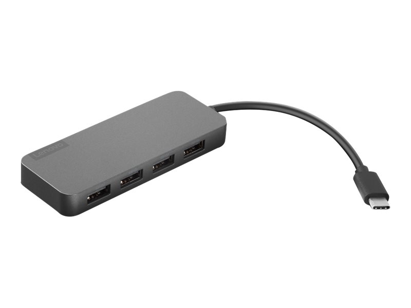 Lenovo Usb-C To 4 Port Usb-A Hub - Hub - 4 X Superspeed Usb 3.0 + 1 X Usb-C - Desktop