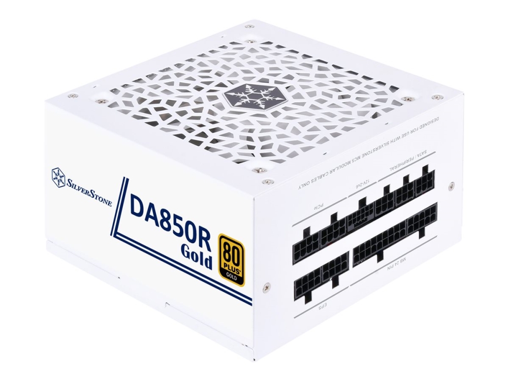 Silverstone Sst-Da850r-Gma-Www, Pc-Netzteil (Weiß, 1X 12-Pin Atx3.0, 4X Pcie, Kabelmanagement, 850 Watt)