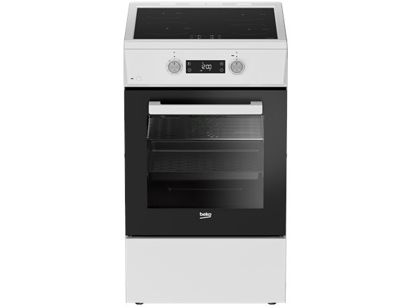 BEKO Cooker | FSM59305WDT | Hob type Induction | Oven type Electric | White | Width 50 cm | Grilling | Depth 60 cm | 60 L