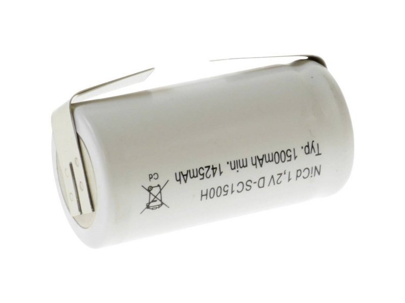 Mexcel Special-batteri Sub-C NiCd 1,2 V 1500 mAh
