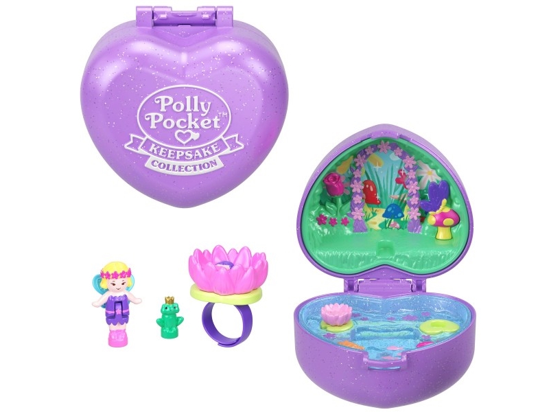Polly Pocket Heart Set with Ring | Leksaker - Figurer & Dockor - Dockkläder och tillbehör | GameStuff