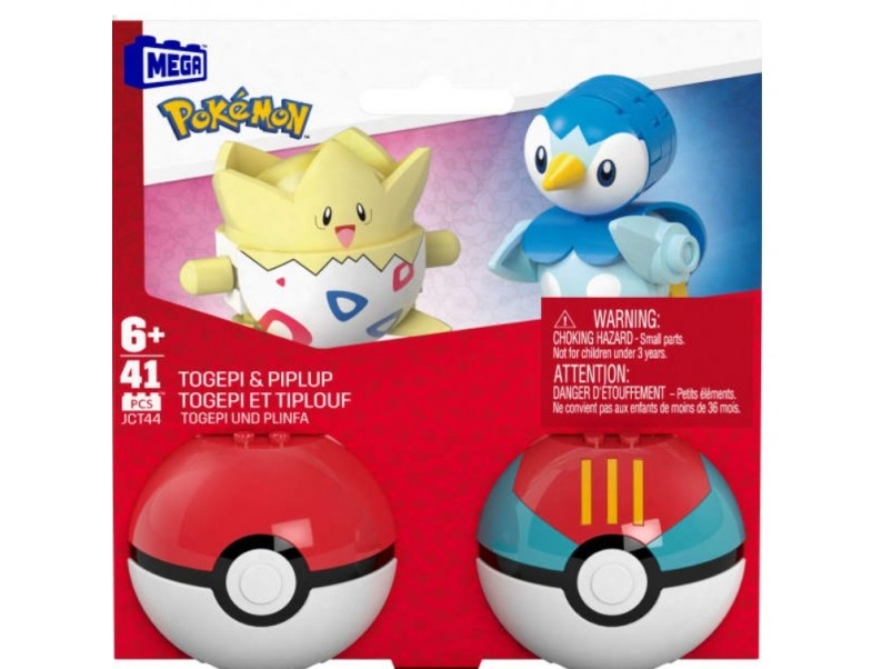 MEGA Pokemon Piplup & Togepi Pokeball (2-pak) JCT44