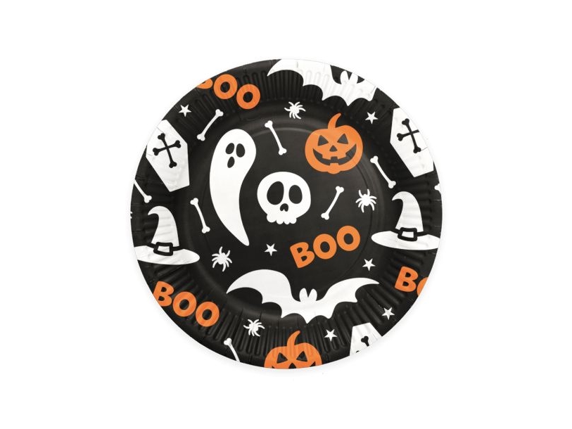 Halloween Boo Tallerkner