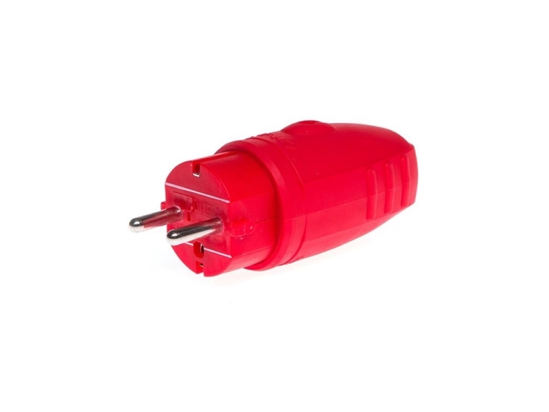 N_L Stecker Kummi Punane Ip44