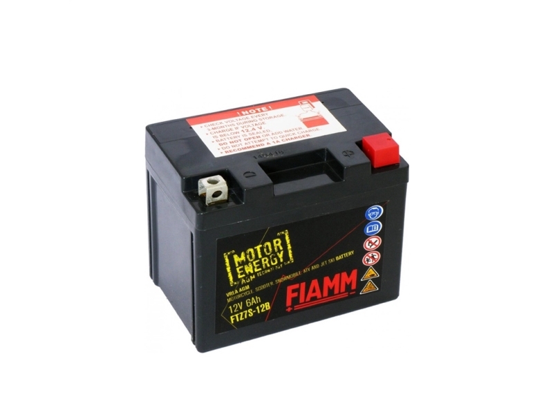 Fiamm Moto Battery Ftz8v-12B 7Ah 110A