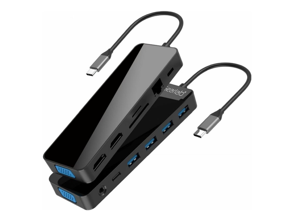 Gearlab Glb235470, 100 W, 3,5 Mm, 1000 Mbit/S, Schwarz, 5 Gbit/S, 60 Hz