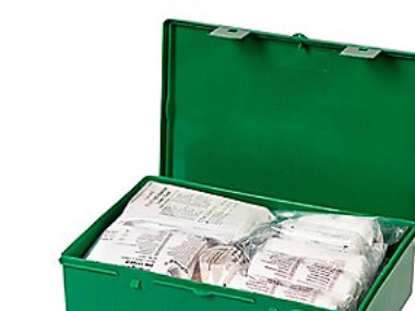 OS första hjälpen-kit basic - första hjälpen, för behandling av mindre skador HxBxDxL: 8x17x26cm | Kläder & Säkerhet - Säkerhetsutrustning - Första hjälpen | GameStuff