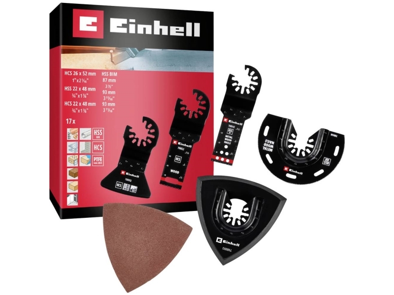 Einhell 708117 17-Tlg Sb Bimetall Multifunktionswerkzeug-Zubehoer-Set 1 St. (708117)